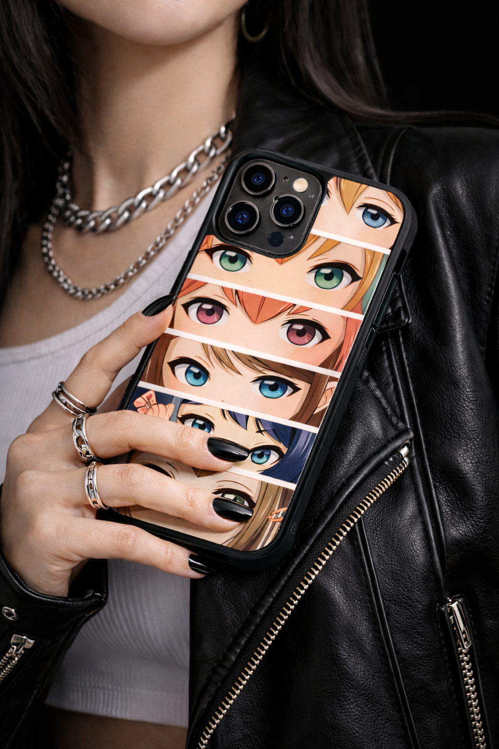 Anime Eyes Collage Phone Cover