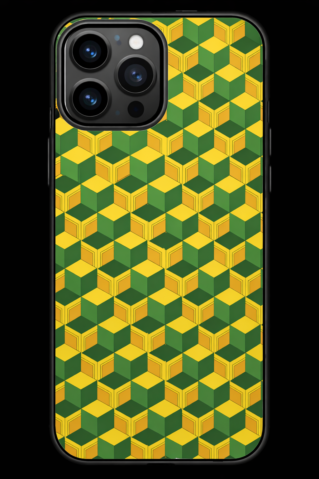 Funda para teléfono con diseño geométrico de anime inspirado en Giyu