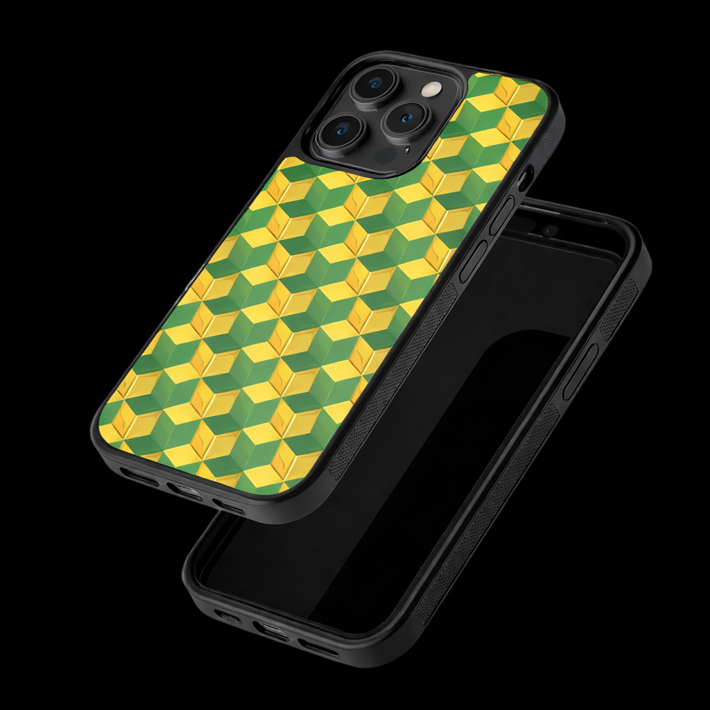Funda para teléfono con diseño geométrico de anime inspirado en Giyu