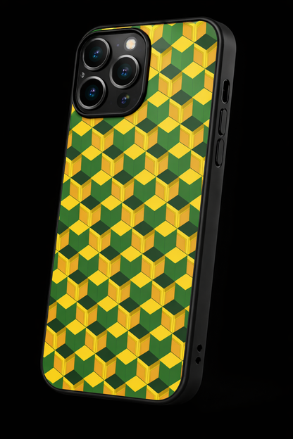 Funda para teléfono con diseño geométrico de anime inspirado en Giyu