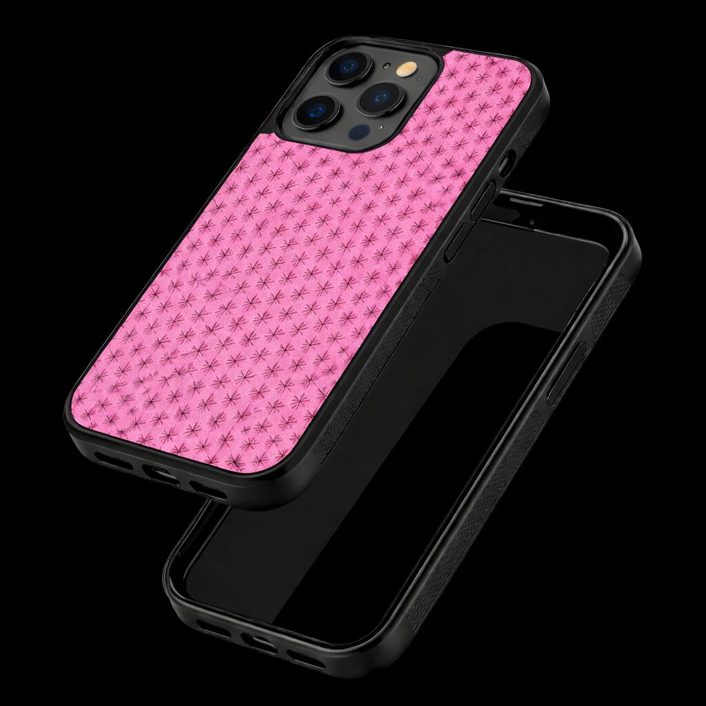 Funda para teléfono con patrón japonés de cristal