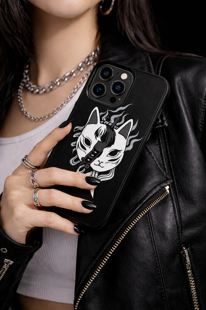 കിറ്റ്സ്യൂൺ മാസ്ക് ആനിമേഷൻ ഫോൺ കവർ