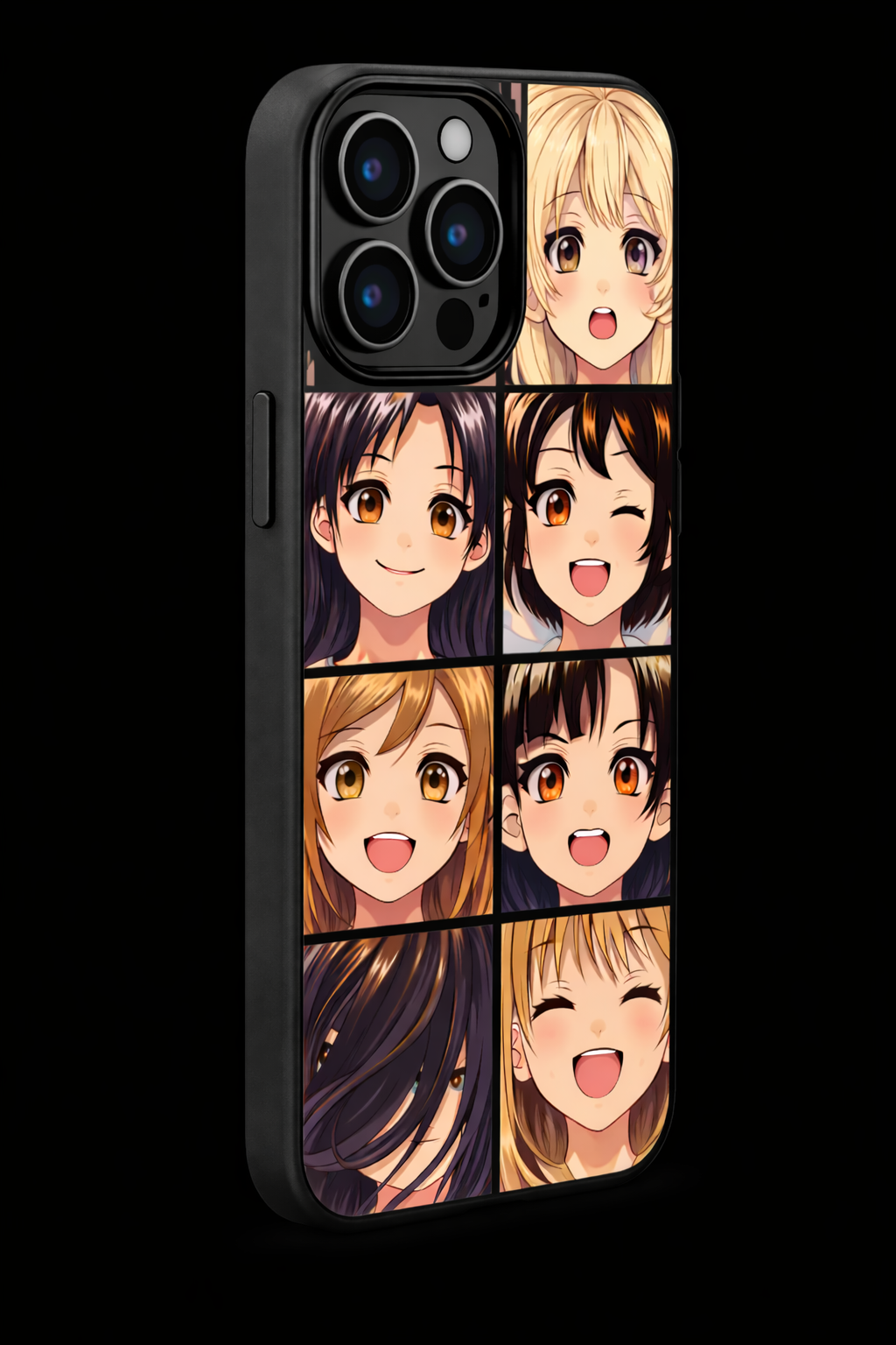 Funda de teléfono con personajes de anime