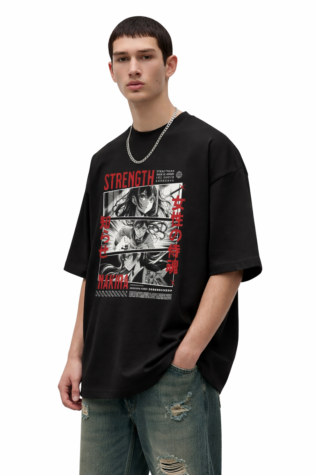 Strength Anime Oversized T-Shirt