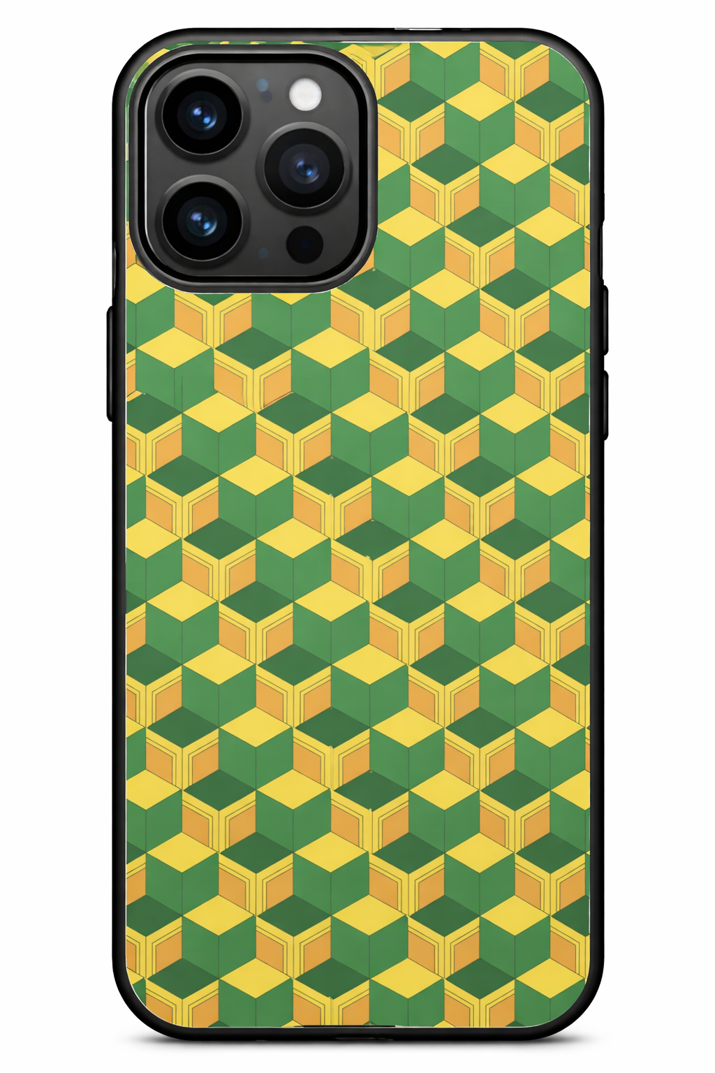 Giyu-Inspired Geometric Anime Phone Case
