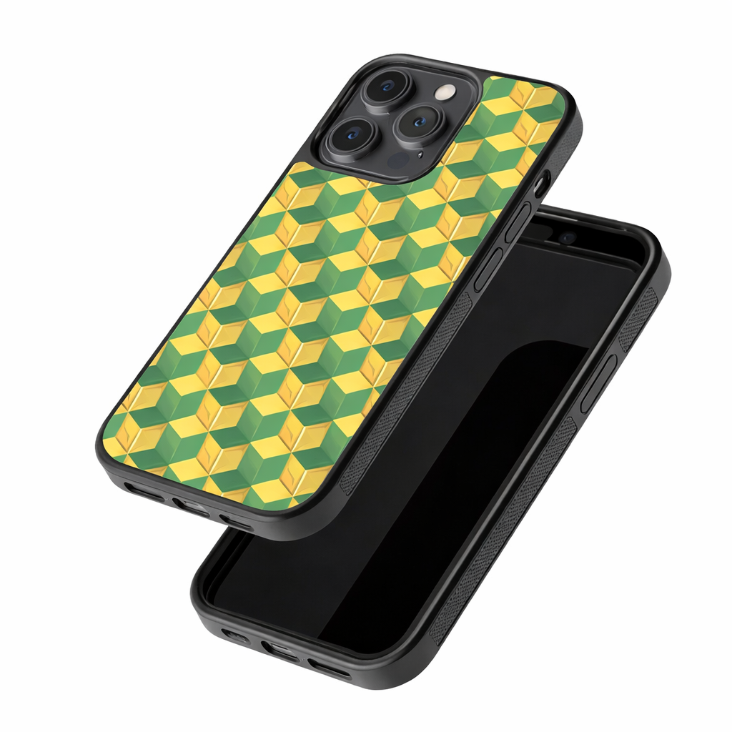 Giyu-Inspired Geometric Anime Phone Case