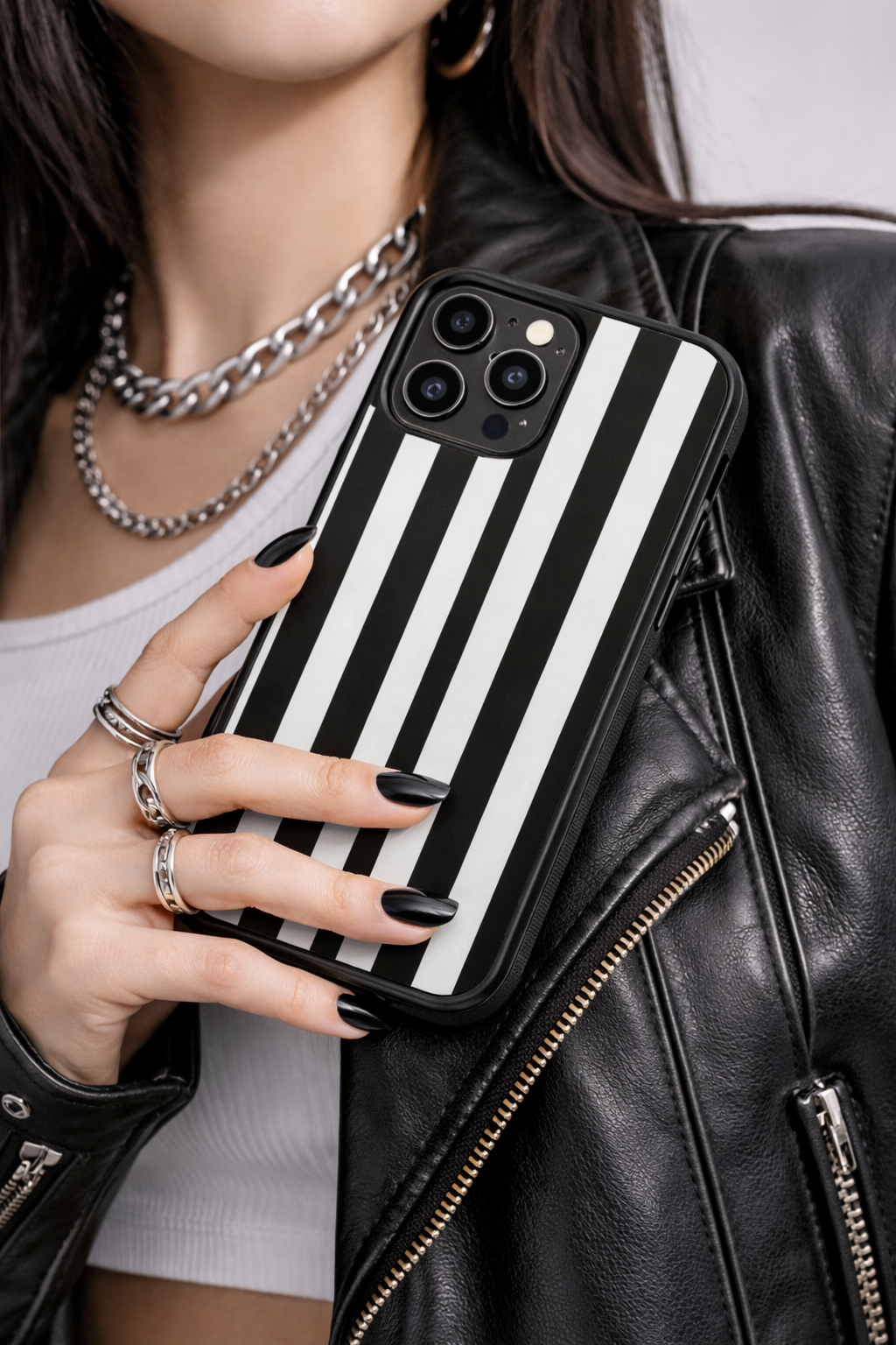 Anime Stripe Aesthetic Phone Cover
