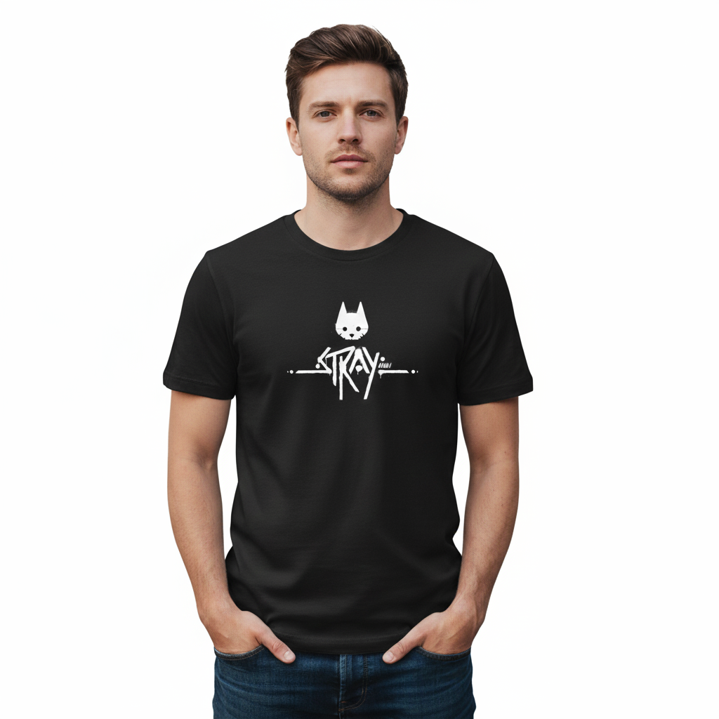 Camiseta gráfica de Stray Cat (estampado frontal y posterior)